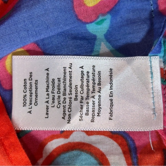 Talbots Women’s MP Boho PaisleyTop Tassels V-neck Multicoloured Festival Cotton - Picture 3 of 7